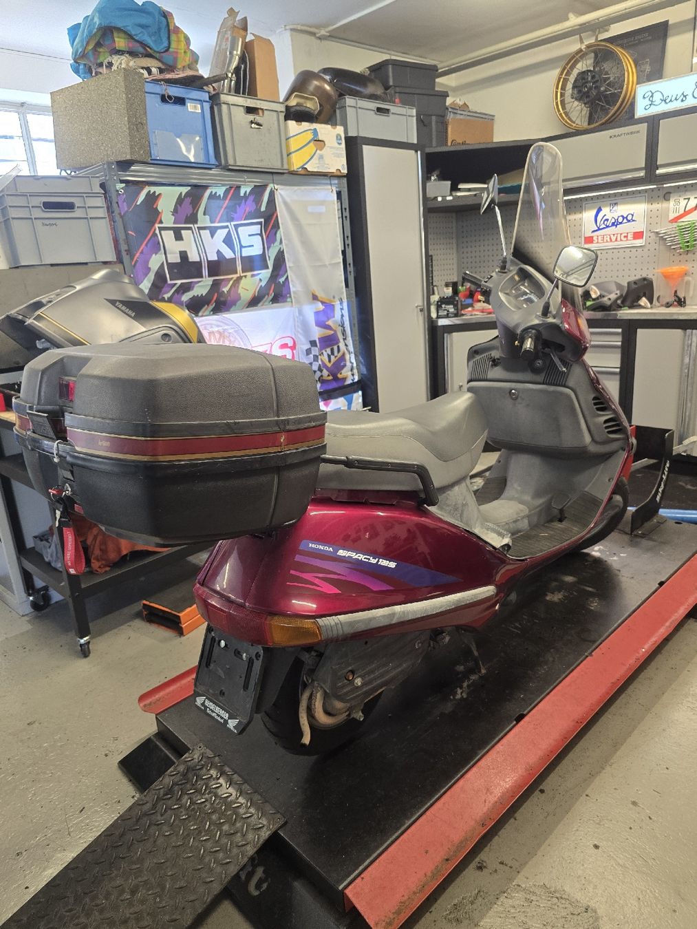 Honda Scooter: Roller Honda Spacy 125 rot mit Topcase – Difettoso da Zürich venduto da LucasOuteda 6