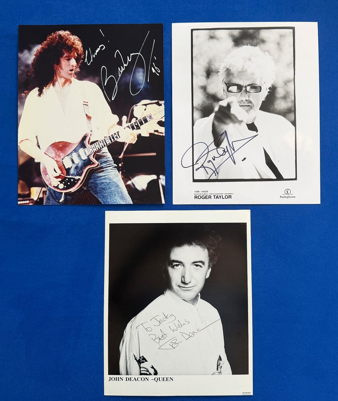 Autographes: QUEEN Original Autogramme Brian May Deacon Taylor + COA !! – Neuf (Voir description) à Solothurn par StarsInYourHome