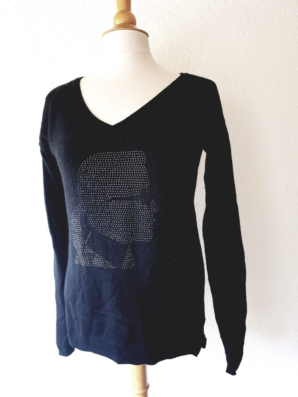 Karl Lagerfeld Maglioni & Felpe: PULLOVER PULLI KARL LAGERFELD S 36 GLITZER TOP mit Jacke – Usato da Elsau venduto da the-colorful-side 5