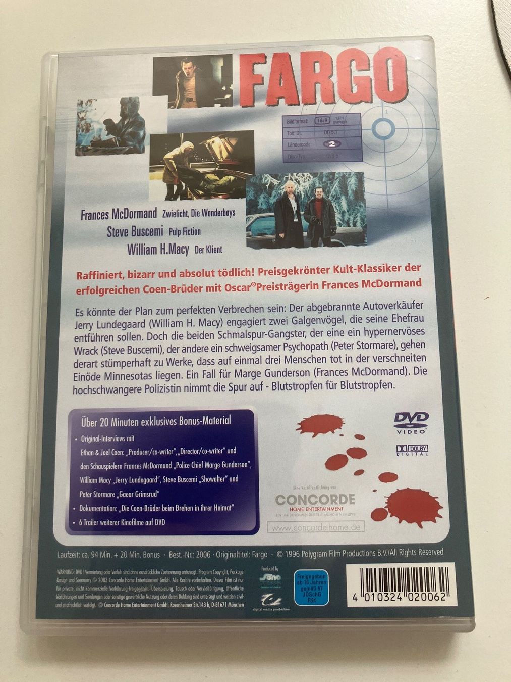 Tous les DVDs: Fargo - Dvd   McDormand/Macy/Buscemi – D'occasion à Arbon par HelFer01 1