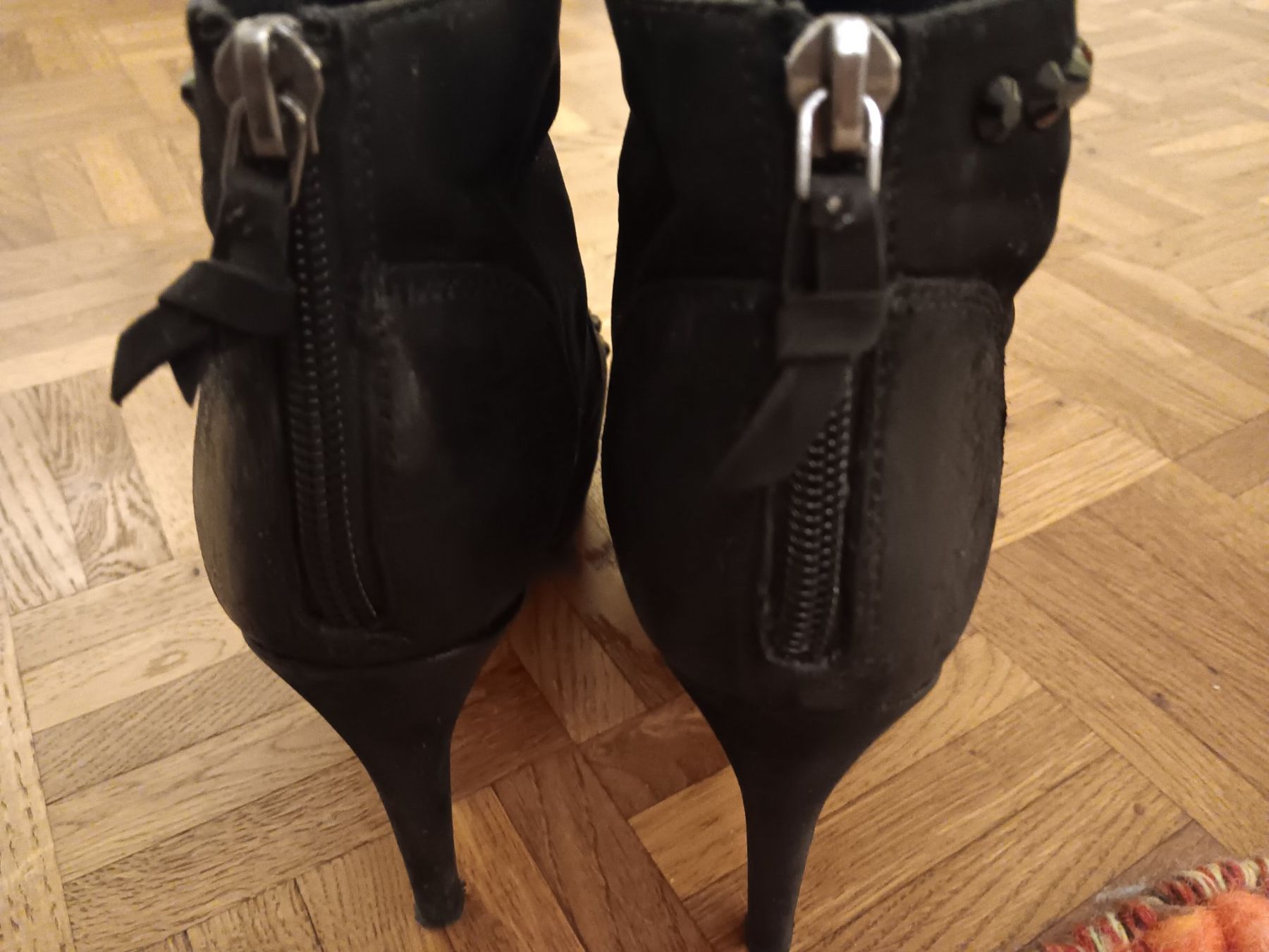 Damenschuhe: Schwarze Stiefeletten mit Strass, Gr. 38 – Gebraucht aus Suhr von fah_95vt 2