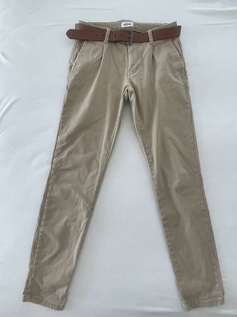 Only & Sons Herren Chino Hose mit Gürtel W30/L34