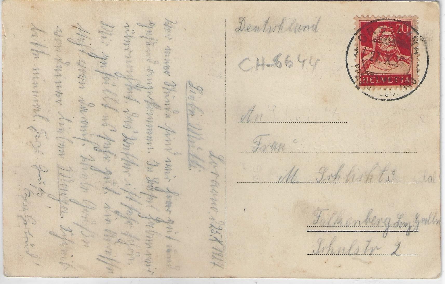 Cartoline postali: Pension Villa Fragola - Orselina – Antico da Ettingen venduto da Kartenplanet 1