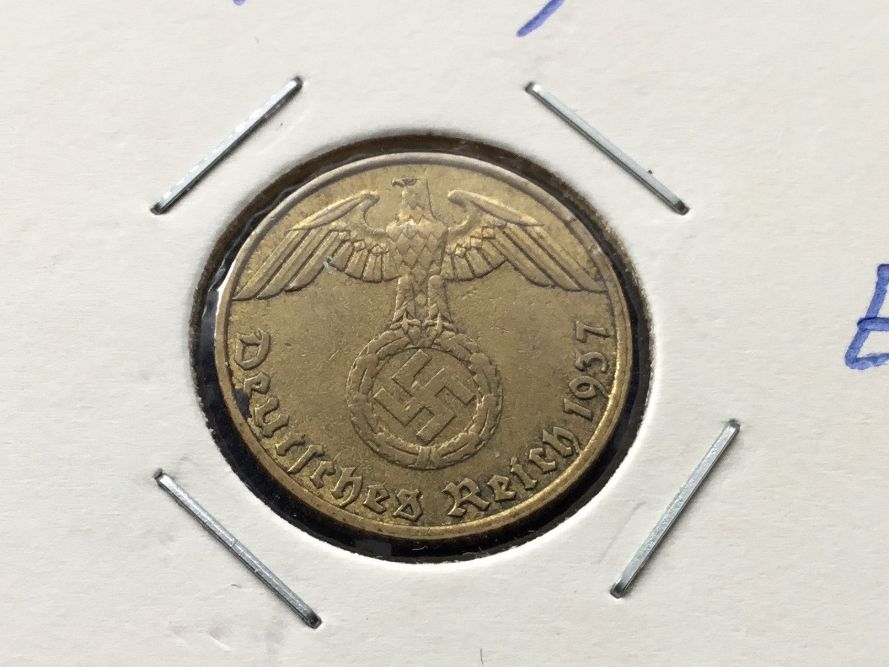 Alle Münzen: Drittes Reich 5 Reichspfennig 1937 E. – Gebraucht aus St. Margrethen SG von alfapeugeot10 1