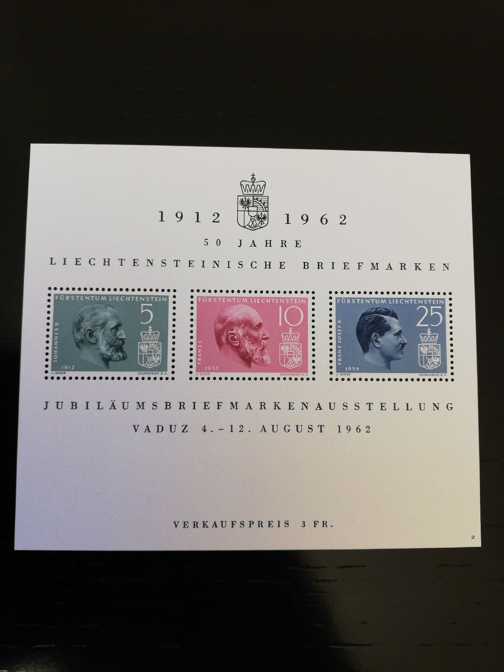 Tutti i francobolli: Liechtenstein Block 1962 postfrisch – Nuovo (secondo la descrizione) da zumikon venduto da lotegrandote