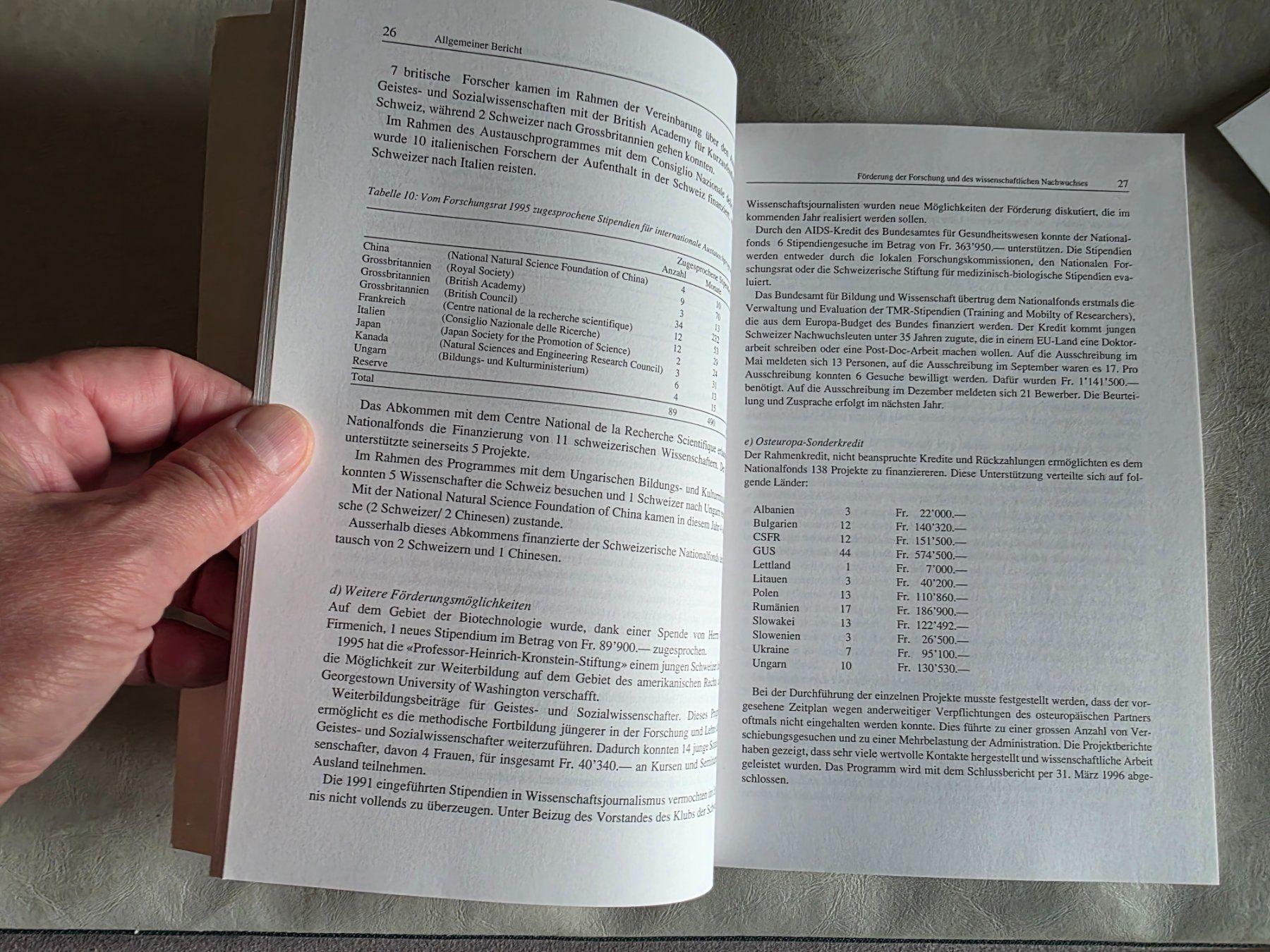Libri: Schweizerischer Nationalfonds Jahresbericht 1995 – Usato da Walterswil BE venduto da Lonitti 4