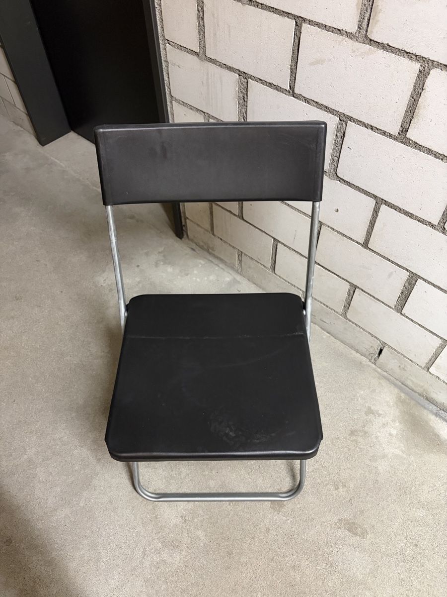 Ikea Sedie: 6 Folding Chair Metal Black Used – Usato da Oberrieden venduto da mat_cln7 1