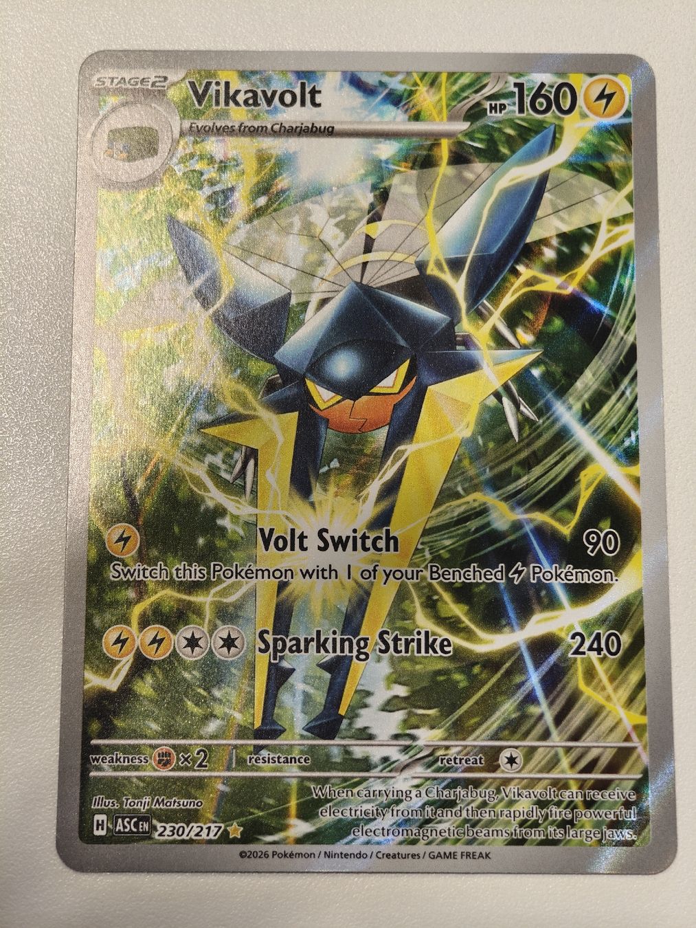 Pokémon Carte collezionabili: Vikavolt 230/217 EN – Nuovo (secondo la descrizione) da Therwil venduto da Cordachu_Trade