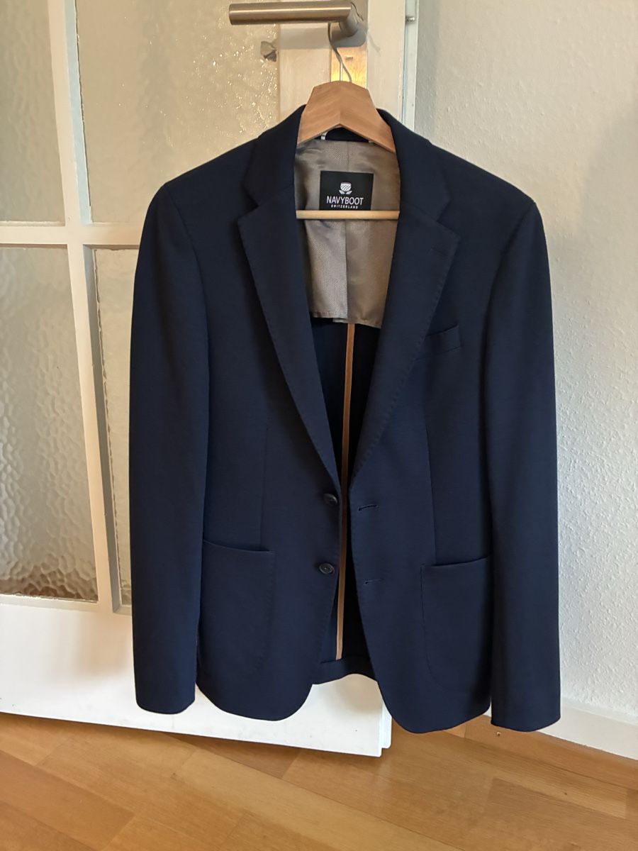 Navyboot Completi: Navyboot Sakko Slim Fit Dunkelblau Gr. 46 – Nuovo (secondo la descrizione) da Schaffhausen venduto da gdenobile