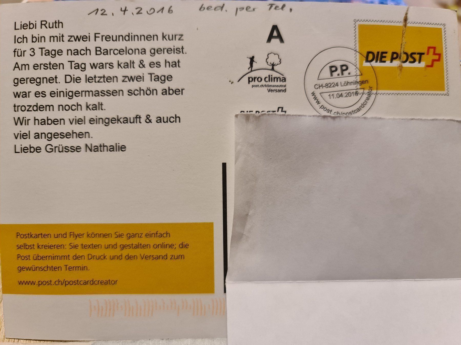 Cartoline postali: Ansichtskarte Basilica del Sagrado Barcelona – Usato da Dintikon venduto da Vexi 1