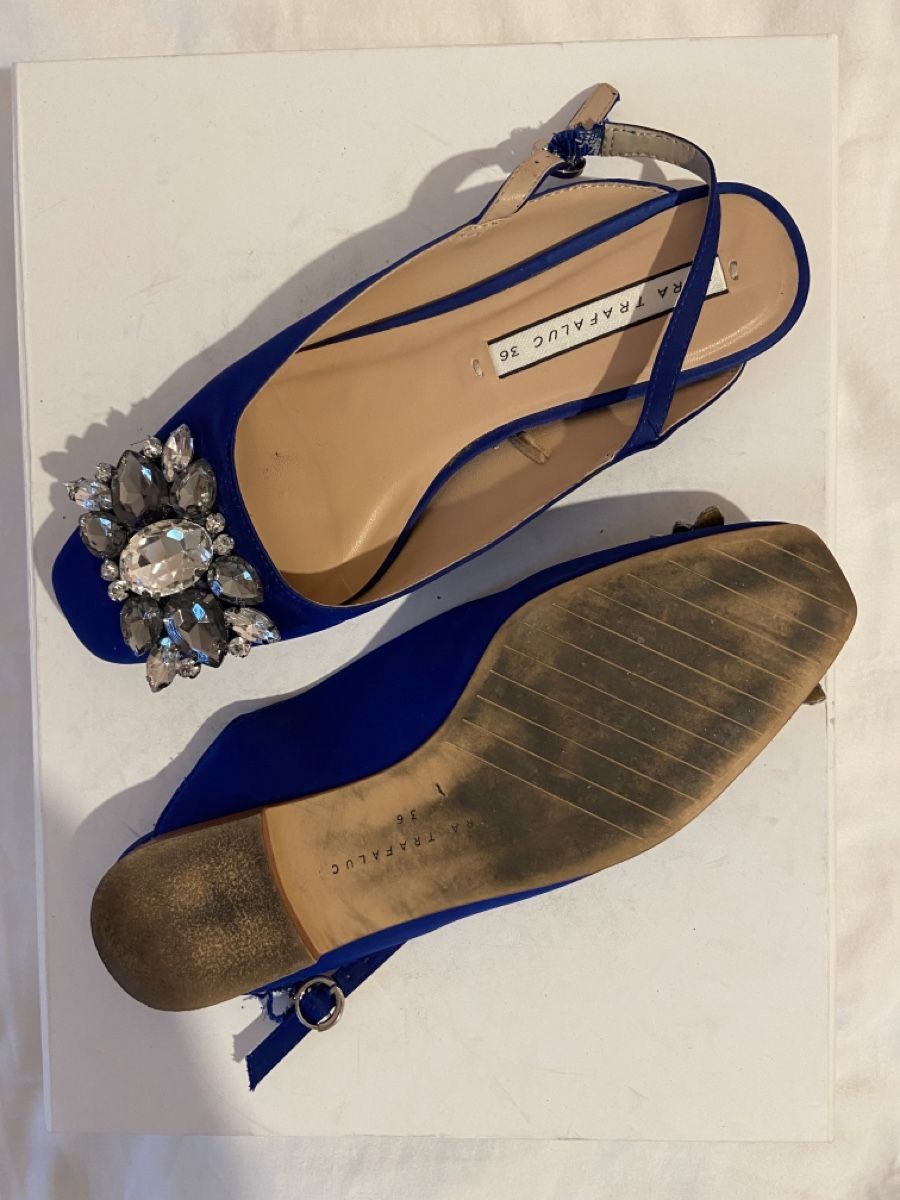 Zara Damenschuhe: Sandales bleues bijouterie argentée Zara – Gebraucht aus Chêne-Bougeries von sor_9rzp 3