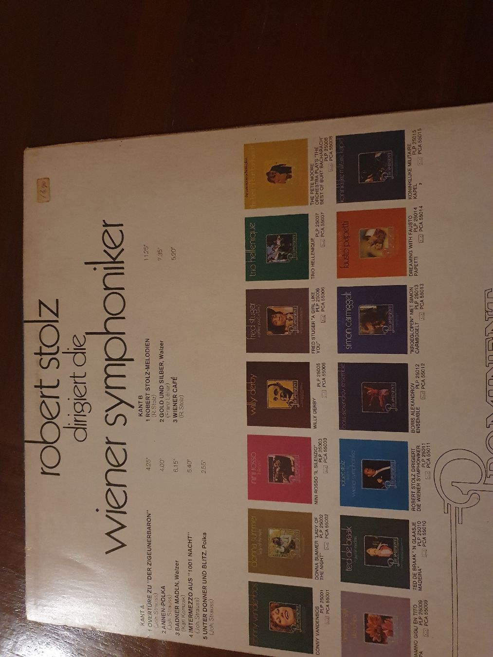 Dischi in vinile: Robert Stolz dirigiert Wiener Symphoniker, LP – Usato da Grandval venduto da JeroenK 1