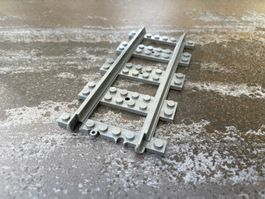 Set mit 10 Geraden für Klemmbaustein-Eisenbahn / Zug
