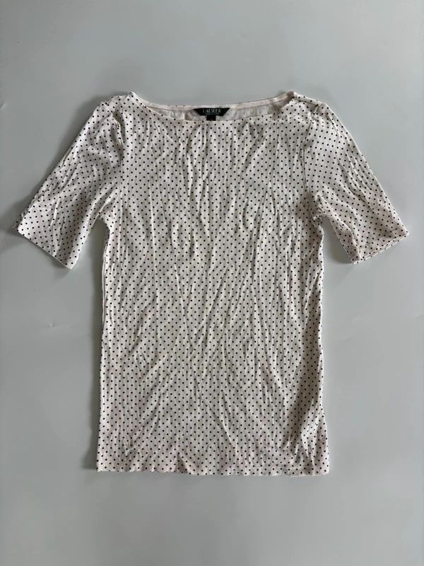 Ralph Lauren Top: Ralph Lauren polka dot top – Usato da Genève venduto da toandfrom