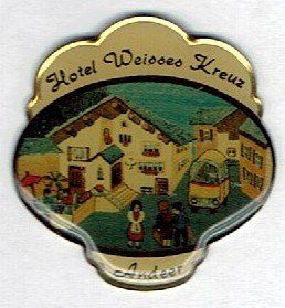 Placchette & Badge: Hotel Weisses Kreuz Andeer, Postauto – Usato da Hinterkappelen venduto da Schampus