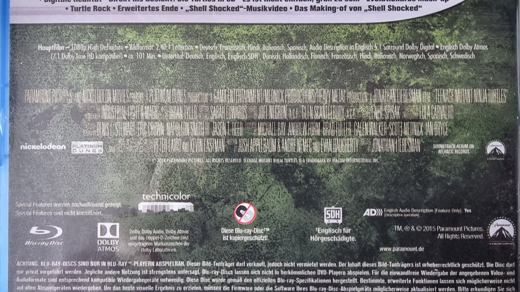 Tutti i DVDs: Blu Ray - Teenage Mutant Ninja Turtles – Usato da Oetwil am See venduto da fineli2 1