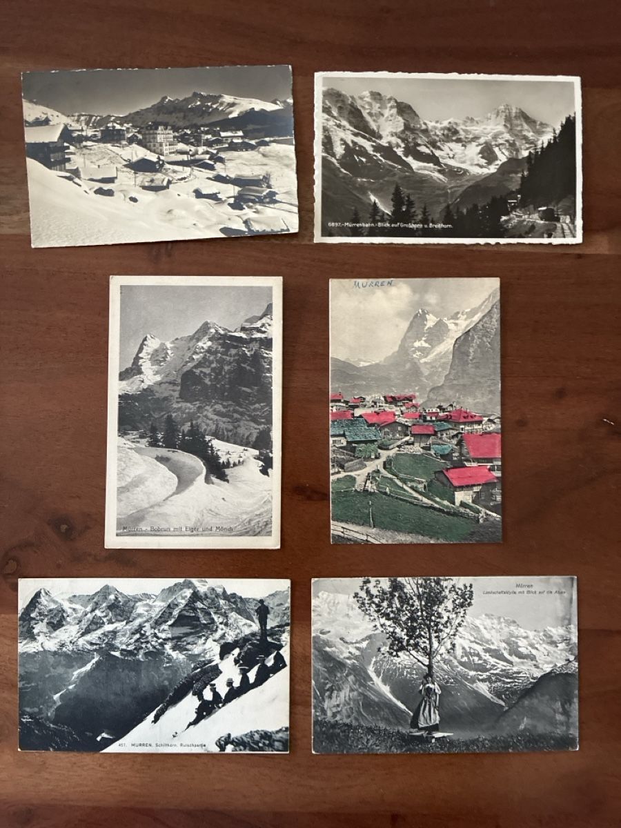 Ansichtskarten: 10 Ansichtskarten Schweiz von Mürren BE. 1 – Gebraucht aus Oftringen von Cla.vD.74 2