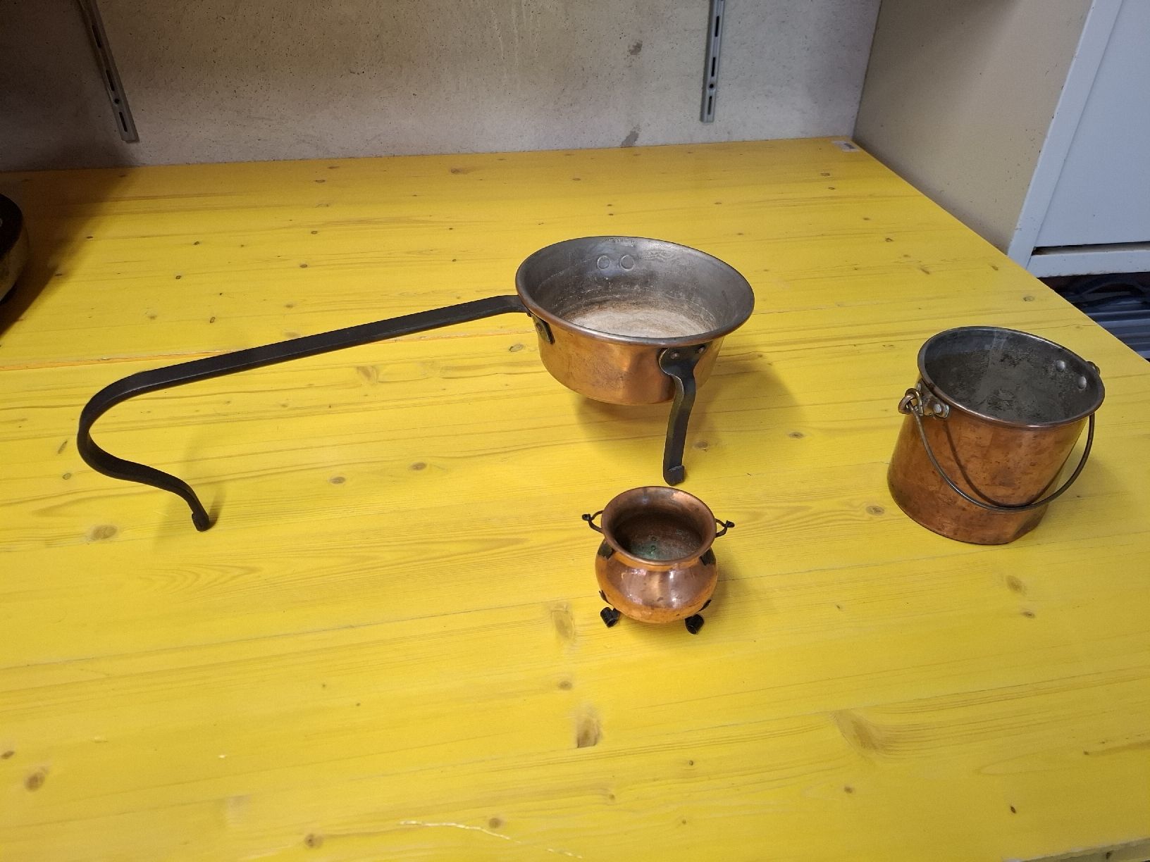 Casseroles: Kupfertopf mit Stiel und Eimer Set  – D'occasion à St.Gallen par bpeter01