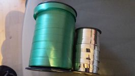 Geschenkband grūn und silber K6