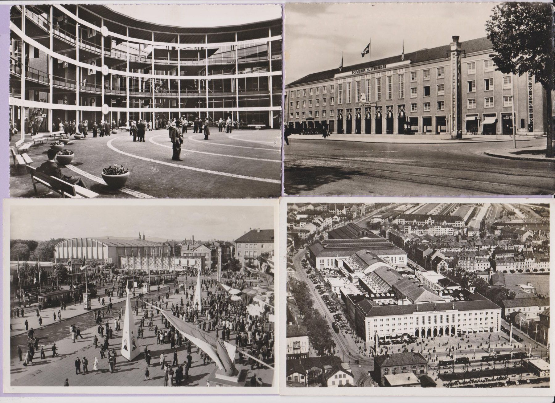 Cartes postales: Basel Mustermesse   -   7 verschiedene alte Ansichtskarten – D'occasion à Vitznau par Ropaku
