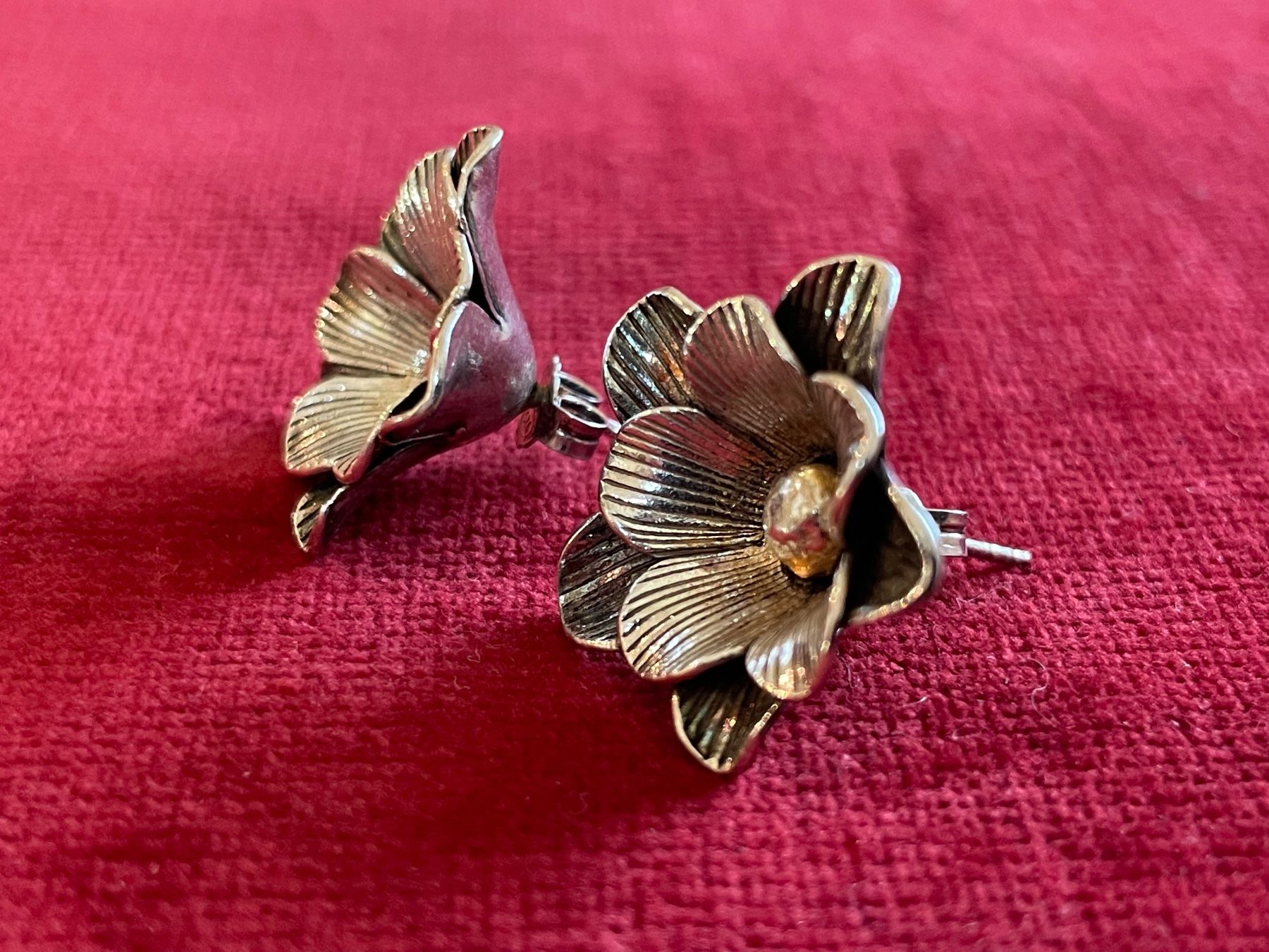 Orecchini pendenti & Orecchini a lobo: Blumenohrstecker aus 925er Silber – Nuovo (secondo la descrizione) da Biel/Bienne venduto da ilariareda 1