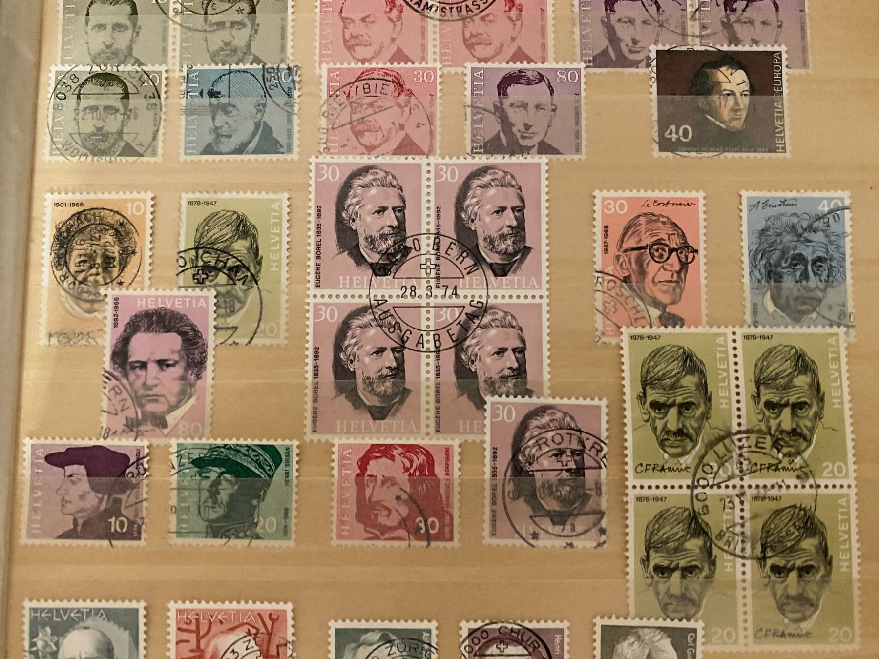 Alle Briefmarken: Briefmarken diverse Ausgaben – Gebraucht aus matten b. interlaken von jfran17 2