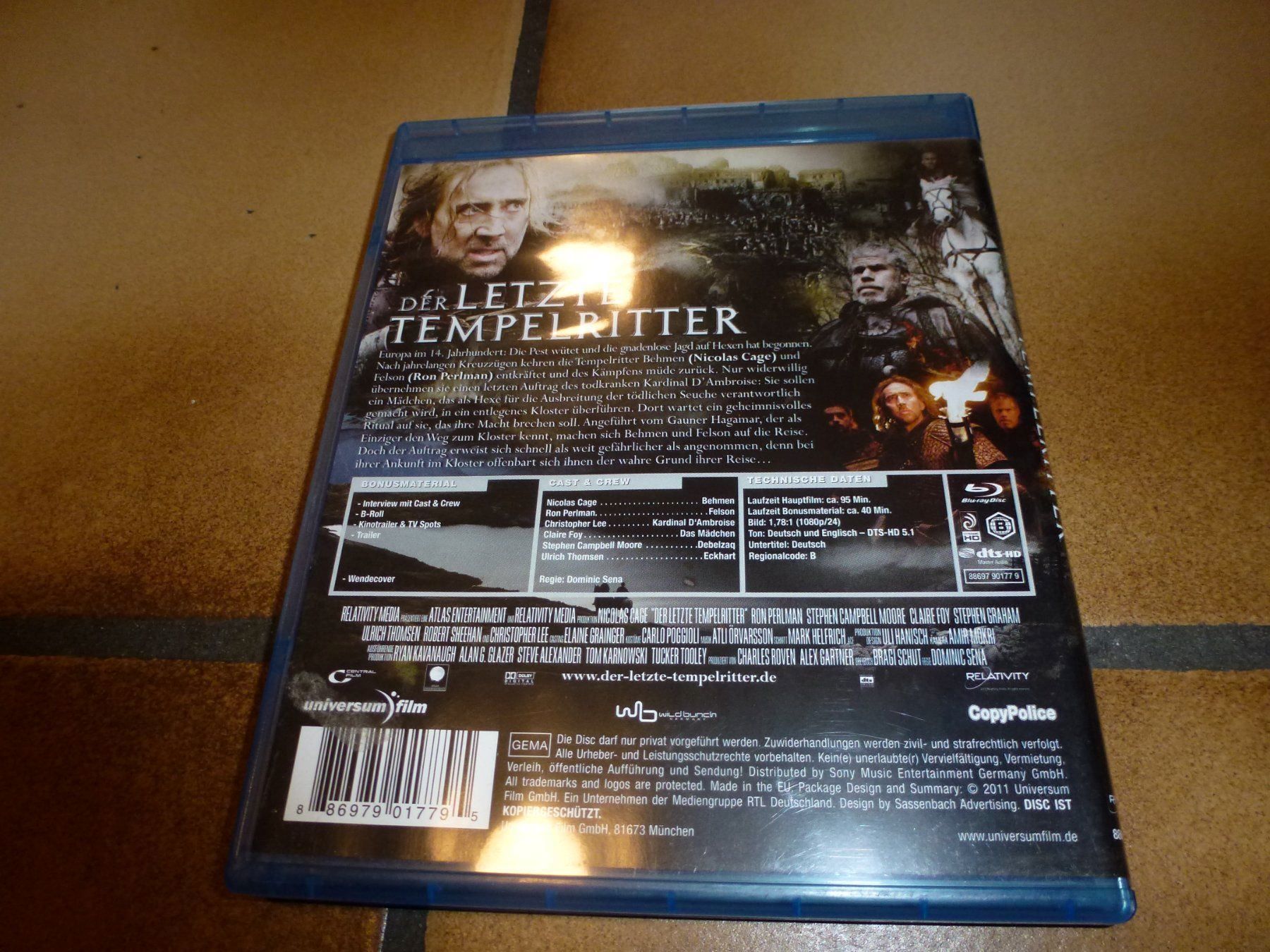 Tutti i DVDs: Der letzte Tempelritter BLU-RAY – Usato da Olten venduto da Disc-Verkauf 2