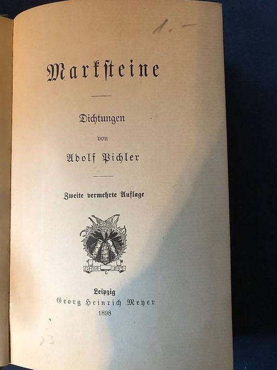 Livres: Vintage / Bücher /  Marksteine / Adolf Pichler – D'occasion à Eschlikon TG par Farewell01 1