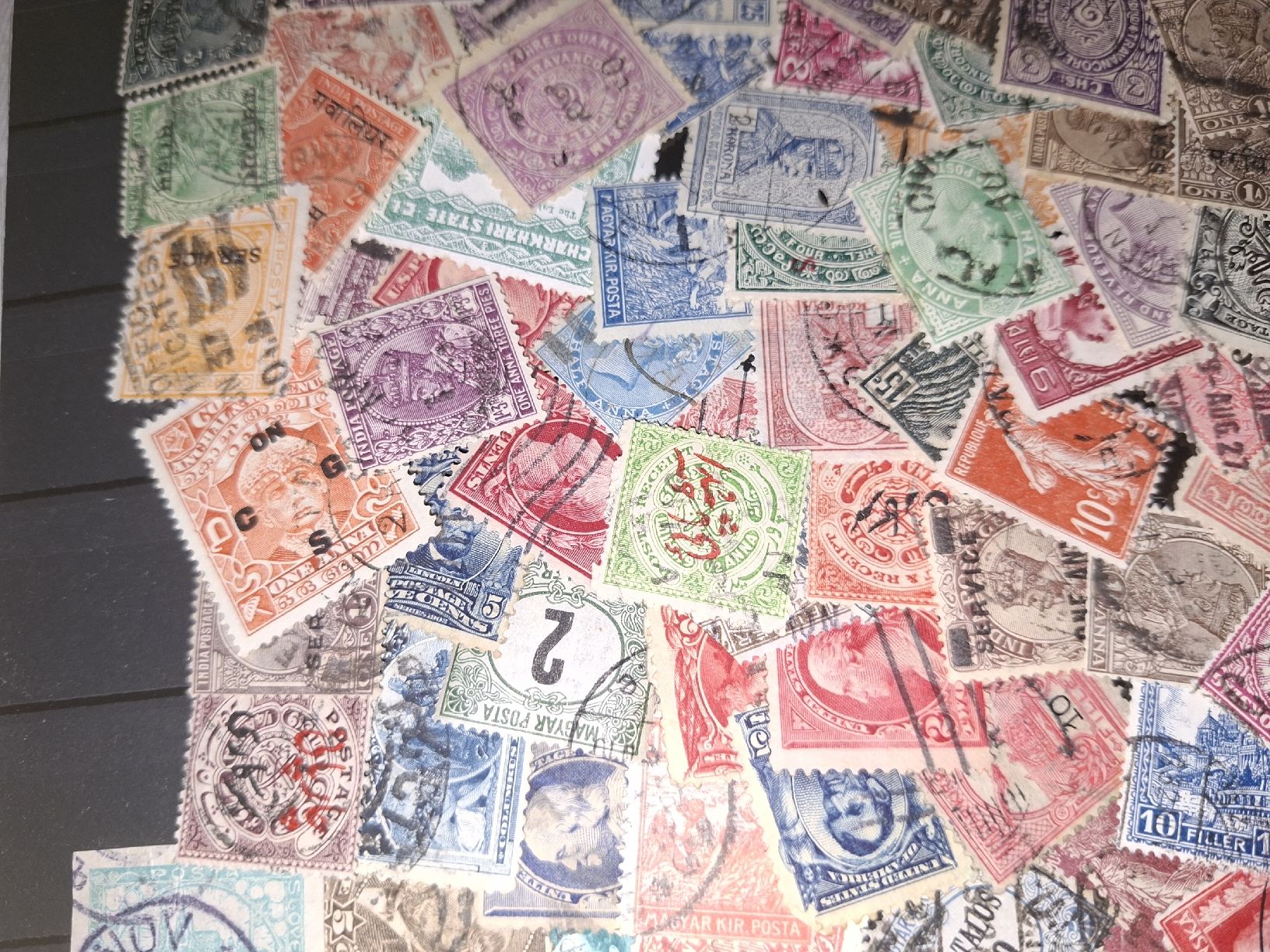 Alle Briefmarken: Lot 10 Ausland diverse Marken  – Gebraucht aus Balgach von SIMEON27 5