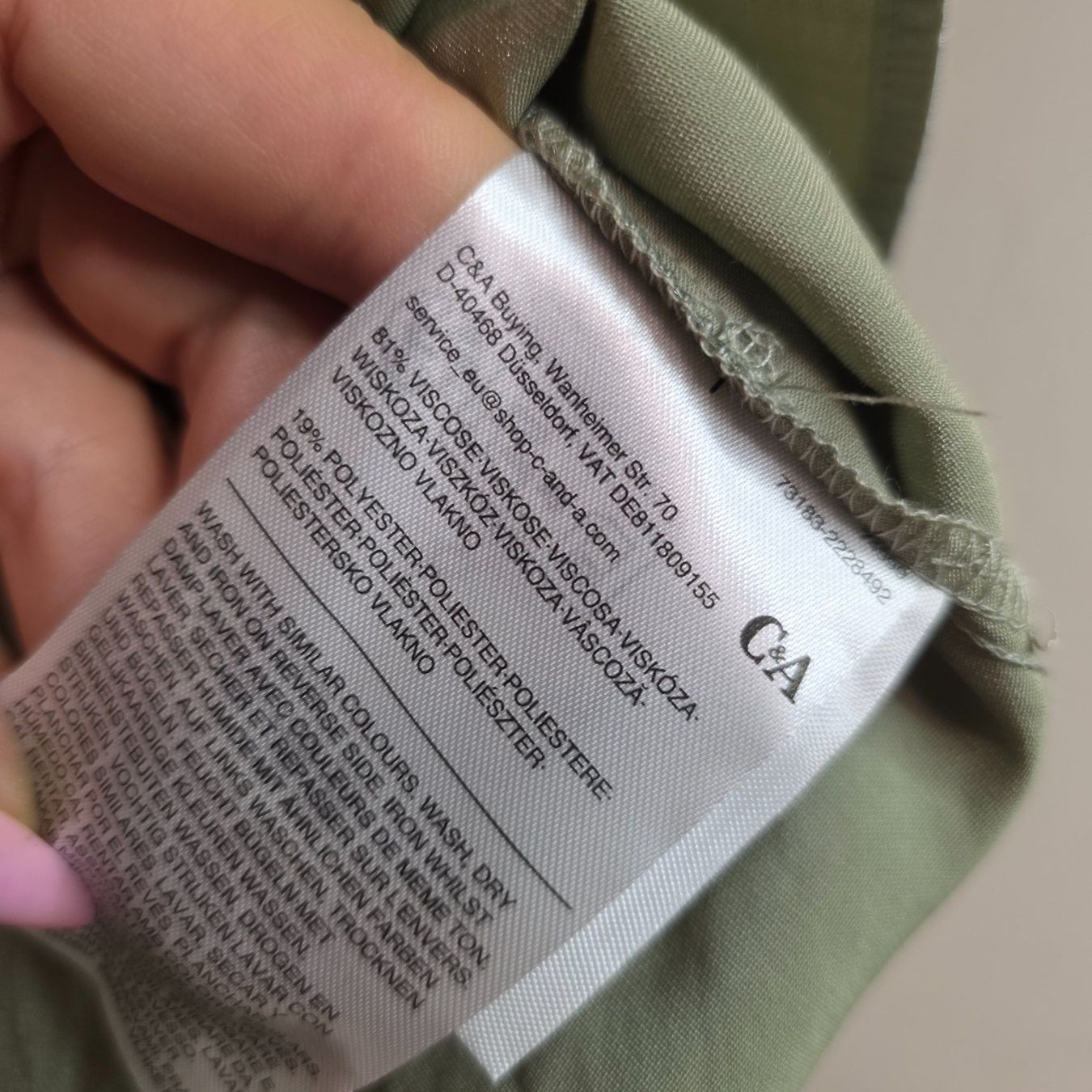 C&A Camicette: Vintage Style C&A Bluse mit Silberfäden, M – Usato da Wald ZH venduto da CapLux 7