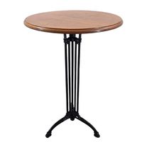Bartisch rund mit Gusseisengestell