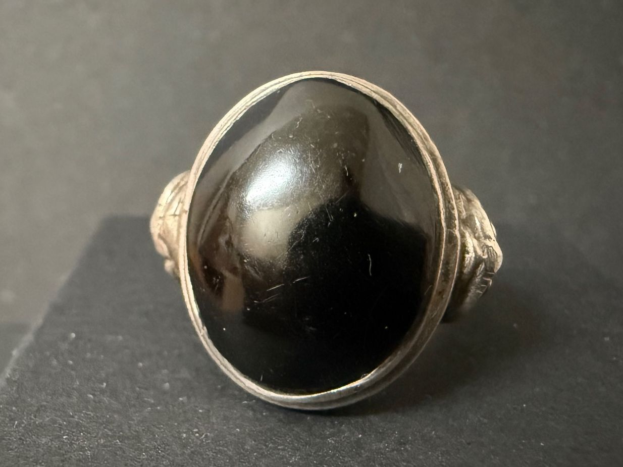 Anelli: Vintage Silber Ring mit Onyx 925 – Usato da Spiegel b. Bern venduto da Rogger72 1