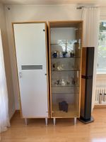 Mediaschrank Holz mit Vitrine und CD Auszug gebraucht