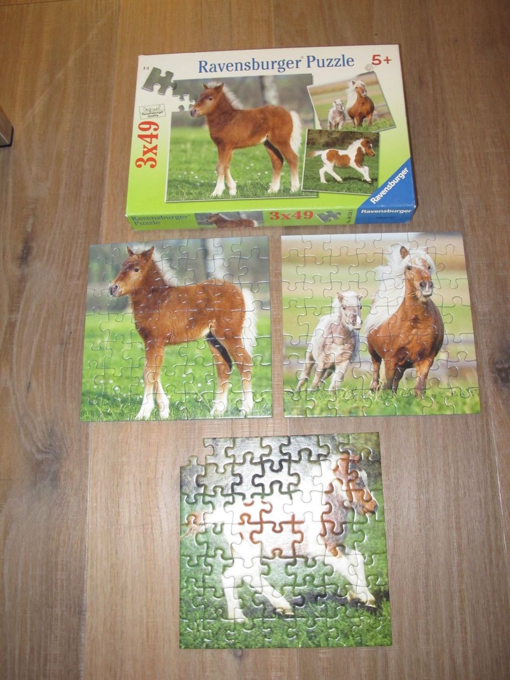 Ravensburger Puzzles: Ravensburger Puzzle Pferde 3x49 Teile – Gebraucht aus Rheinfelden von zwitschi_09