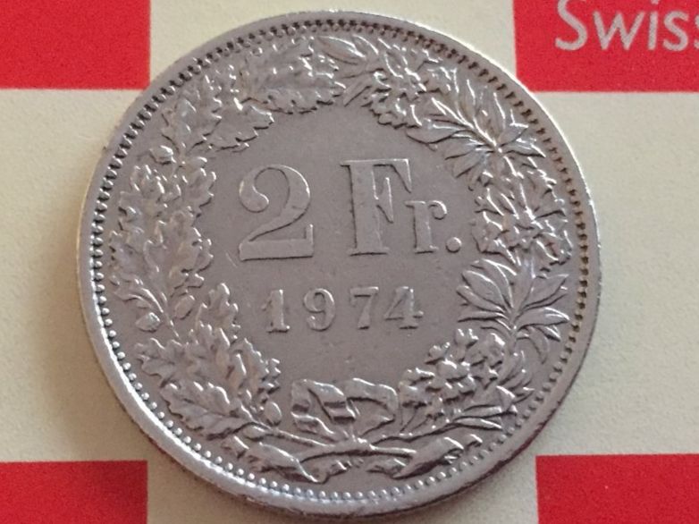 Tutti le monete: 2 Franken 1974 ss-vz – Usato da Elsau venduto da herbybay