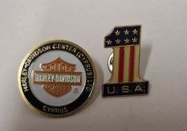 Pin Set Harley-Davidson Cyprus USA 