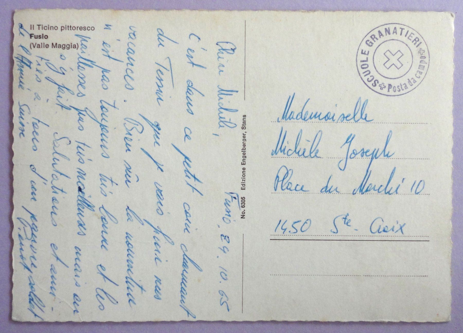Cartes postales: Fusio (Valle Maggia) – Défectueux à Fétigny par Billy2miny 1