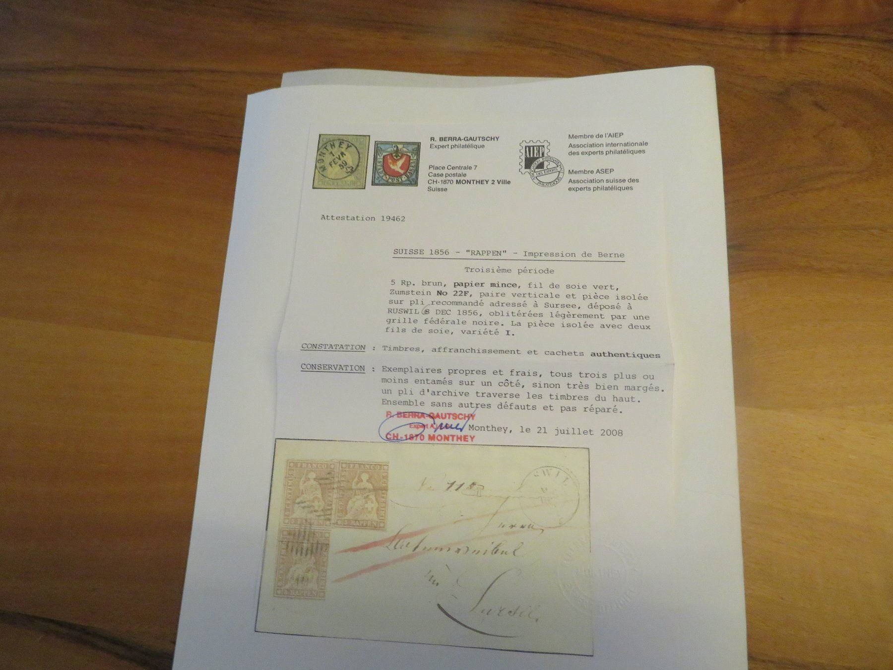Alle Briefmarken: Strubel Brief mit 3x 22F Ruswil selten – Gebraucht aus Pfyn von sagenruthe 4