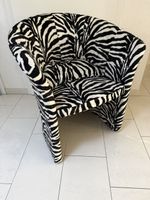 Designer Zebra-Sessel 