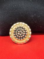 Broche doré avec design floral, femme, accessoires