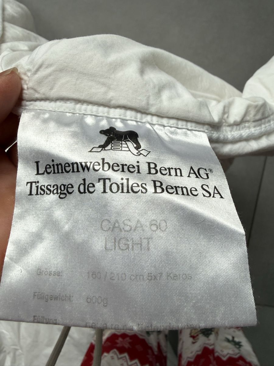 Coperte: Leinenweberei Bern Daunendecke CASA 60 Light, 160/210cm – Usato da Aarburg venduto da seyanb01 2