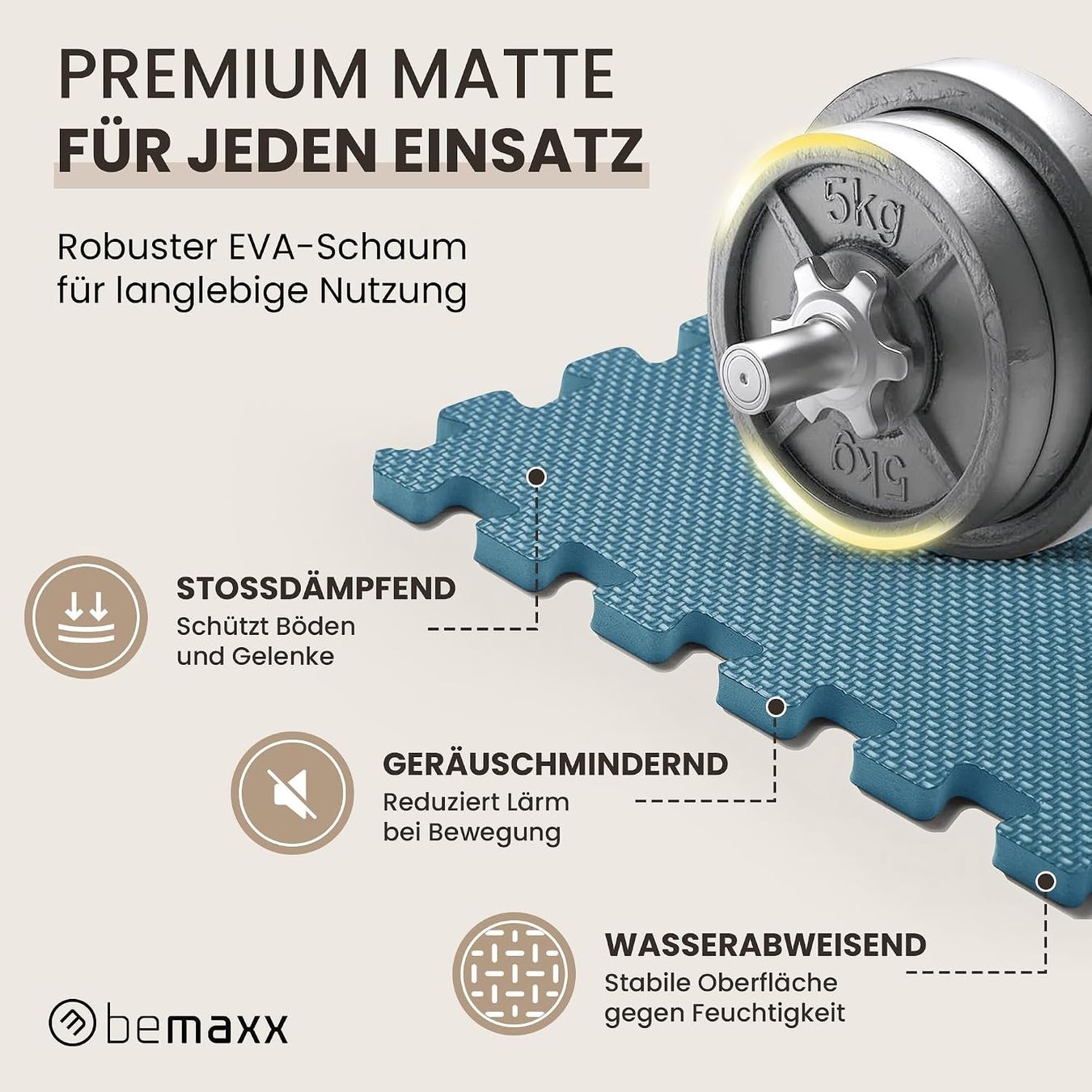Tappeto da gioco: Bodenschutzmatte 18 Puzzlematten Schaumstoff Blau – Nuovo e nell'imballaggio originale da Schaffhausen venduto da lou_w76n 4