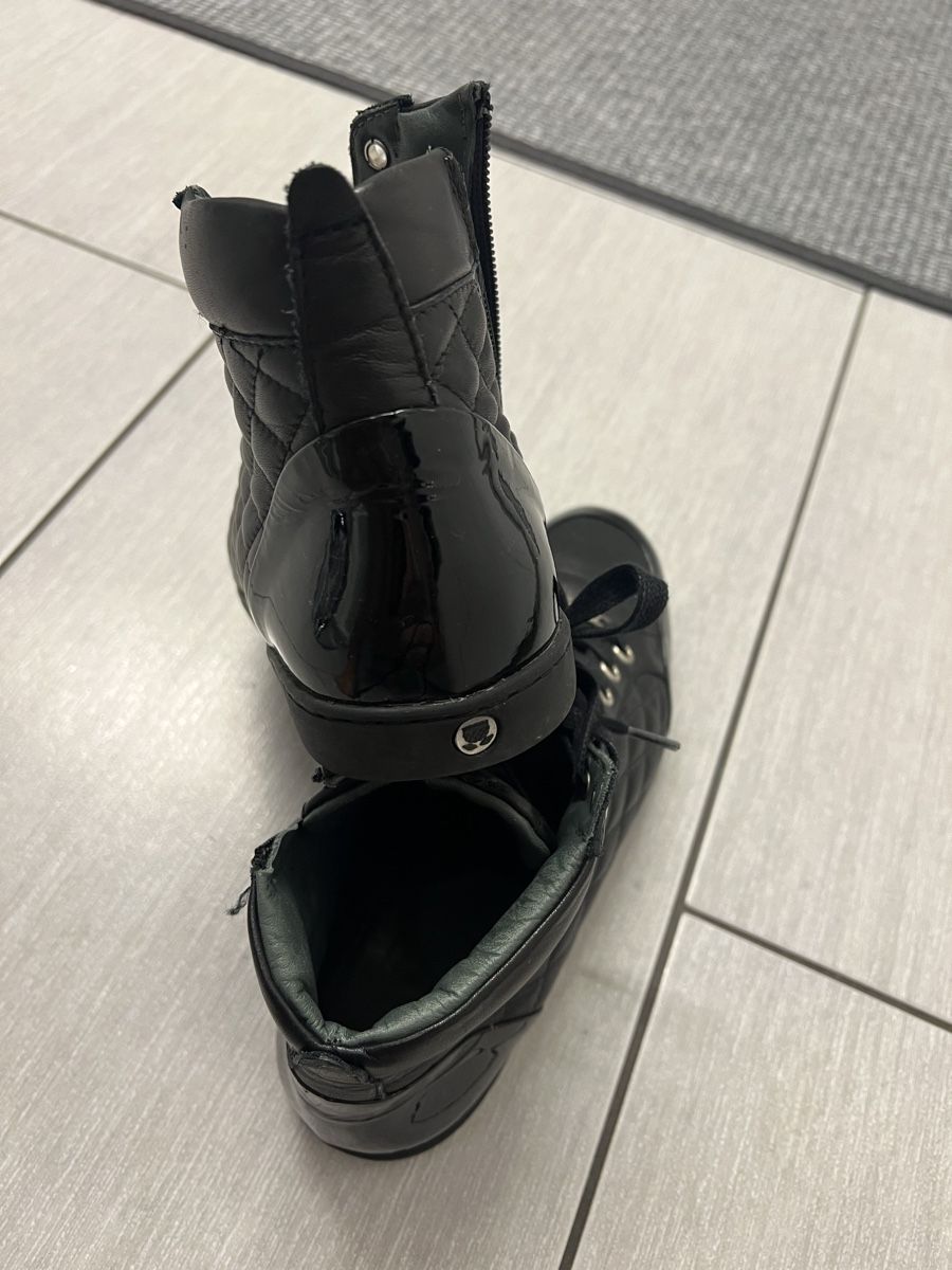Navyboot Damenschuhe: Navyboot Schuhe Damen Gr. 38 Leder schwarz – Gebraucht aus Freidorf TG von Iris1970 2