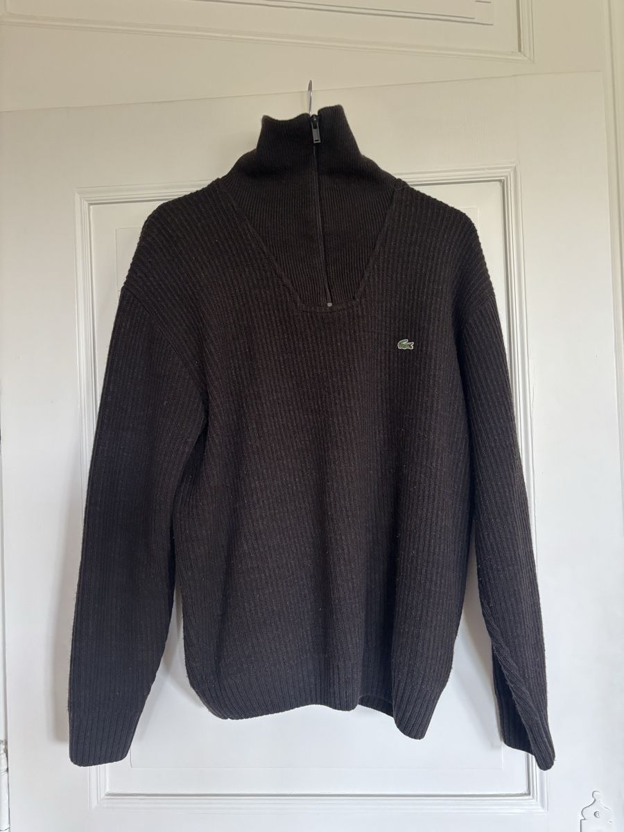Lacoste Pullover & Sweatshirts: Lacoste Wollpullover Gr. L Dunkelbraun – Gebraucht aus Bern von emski