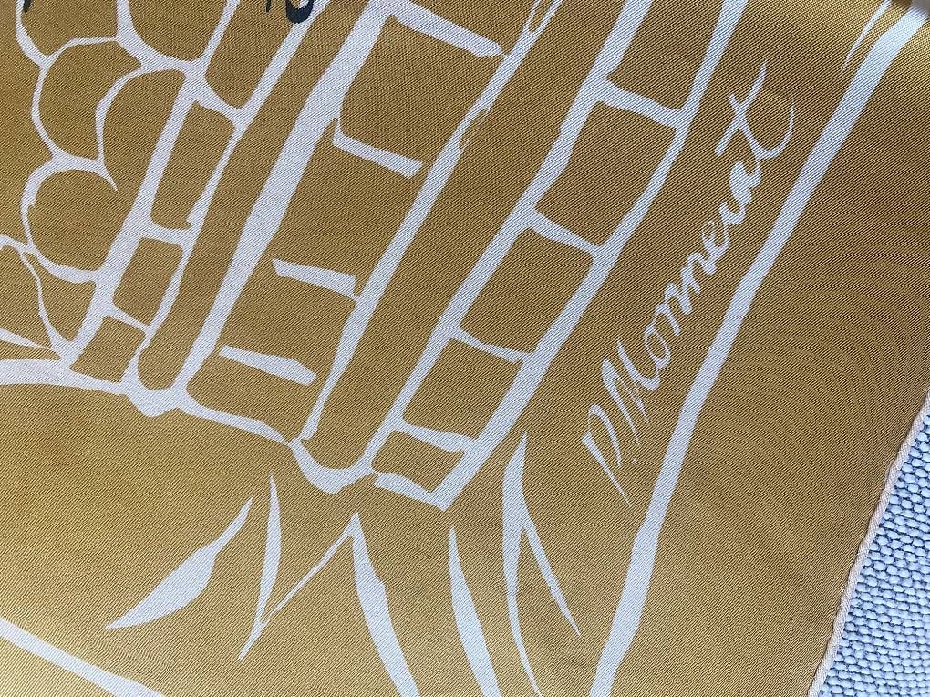 Foulards, Tücher & Schals: Foulard en soie jaune moutarde – Gebraucht aus Le Pont von Cigalon 2