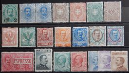 Italien ex. Kat. 58-92 * 1891/1908 Kat. 387 Euro