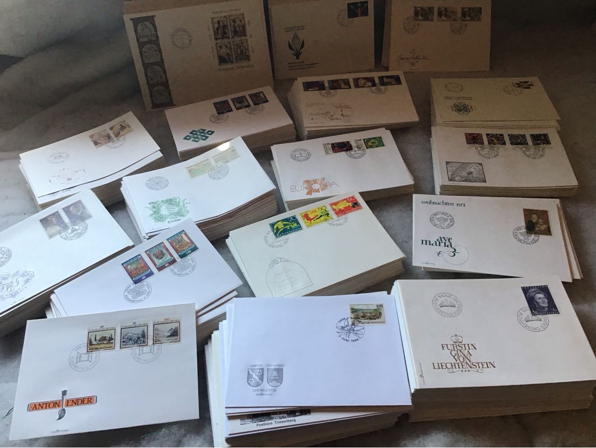 Tutti i francobolli: Briefumschlag Sammlung, FDC, Europa, Liechtenstein, Diverse – Usato da Bazenheid venduto da jud_wk8k 6