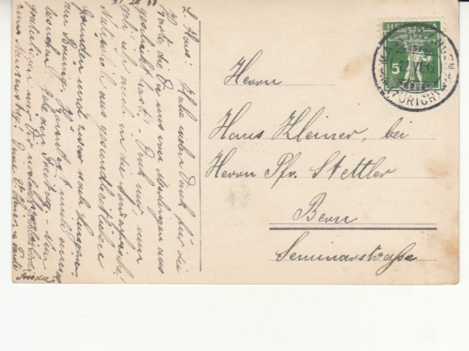 Cartoline postali: Zug 1915 – Usato da Bürglen TG venduto da StampGraf 1