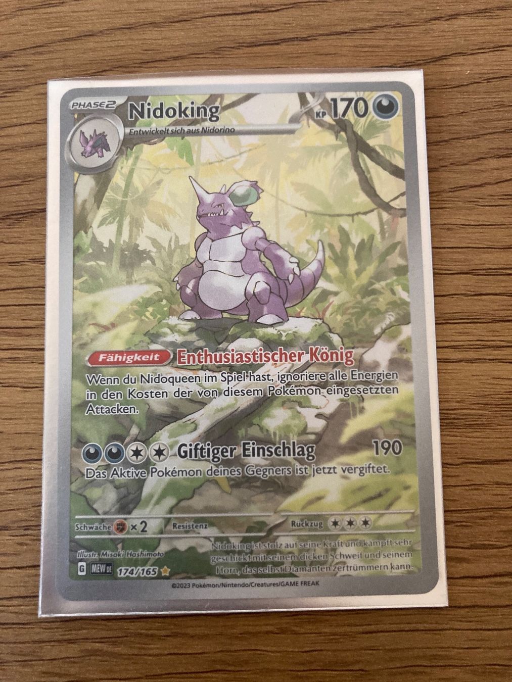 Pokémon Sammelbilder & Trading cards: Pokemon 151, Nidoking, Full Art, Deutsch – Neu (gemäss Beschreibung) aus Zürich von  2
