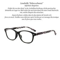 Lesebrille Zebra black +1.0 +4.0